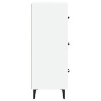 Dressoir 34,5x34x90 cm bewerkt hout wit - thumbnail