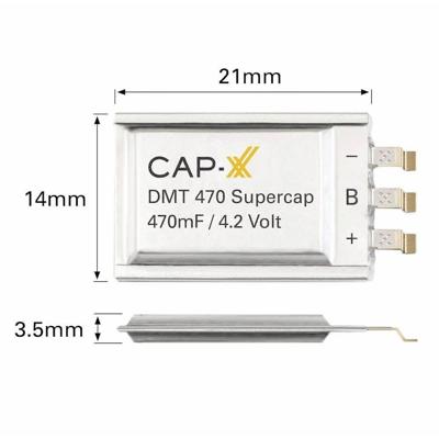 CAP-XX DMT334R2S474M3DTA0 Super-Cap condensator 470 mF 4.2 V 1 stuk(s) Box