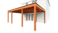 Trendhout Aanbouwveranda Modena 660x485 cm- Plat dak- Hout- Trendhout - thumbnail