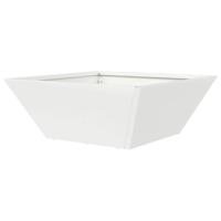 Tuin Kom Plantenbak 5 pcs Wit 40 x 40 x 15 cm Staal - thumbnail