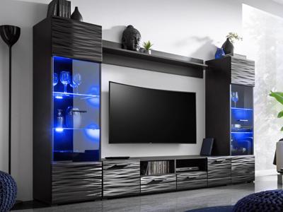 Tv-meubel set MODRIC 4 deuren 2 lades Tv-meubel set MODRIC 4 deuren 2 lades