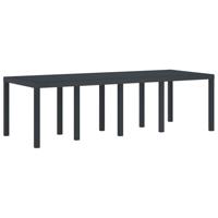 Tuin tafel Anthraciet 250 x 100 x 73 cm van poly rattan - thumbnail
