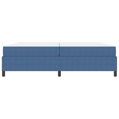 Bedframe met matras Blauw 200 x 200 cm Stof