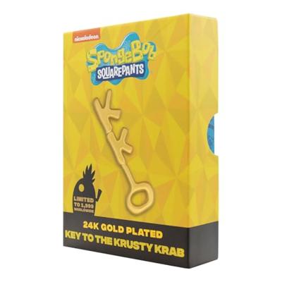 SpongeBob SquarePants Replica Crusty Crab Key 24k Gold Plated SpongeBob SquarePants Replica Crusty Crab Key 24k Gold Plated