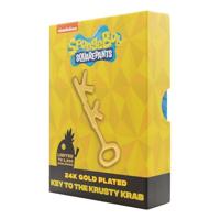 SpongeBob SquarePants Replica Crusty Crab Key 24k Gold Plated - thumbnail