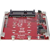 Renkforce RF-2841812 2 poorten RAID-controller Geschikt voor: 2230, 2242, 2260, 2280 Incl. inbouwframe - thumbnail