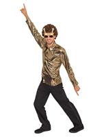 Blouse metallic goud elite - thumbnail