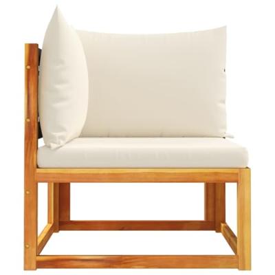 Tuinhoekbank met kussens massief acaciahout Tuinhoekbank met kussens massief acaciahout