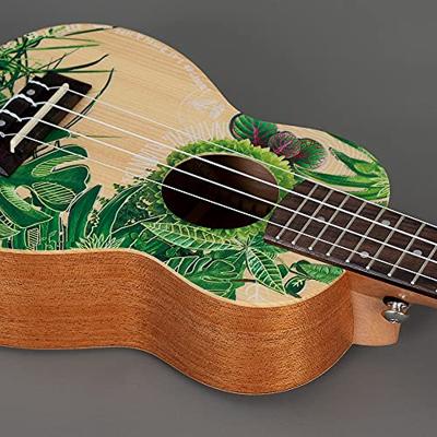 Cascha HH 2602 Sopran Art Series Leafy sopraan ukelele set Cascha HH 2602 Sopran Art Series Leafy sopraan ukelele set