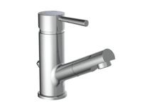 Wastafelkraan Opbouw Schütte Cornwall Eéngreepsmengkraan met Uittrekbare Mousseur Geluidloos Chroom - thumbnail