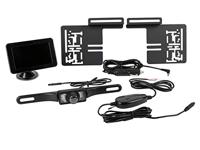 Eufab Draadloos achteruitrijcamerasysteem Afstandshulplijnen Zuignapvoet, Nummerplaathouder Zwart - thumbnail