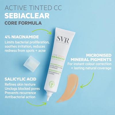 SVR Sebiaclear Active Teinte Jour 40ml