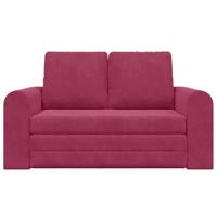 Slaapbank Wijnrood 148 x 71 x 83 cm Fluweel - thumbnail
