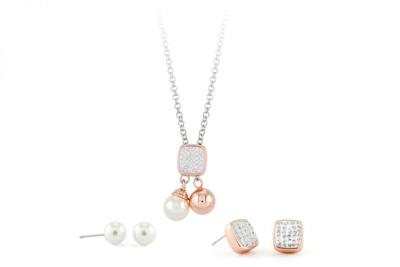 Pierre Cardin Jewellery Set Halsketting & Oorbellen PXX7405