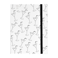Pepa Lani Notitieboek A5 Black & White Cocktail Hour - thumbnail