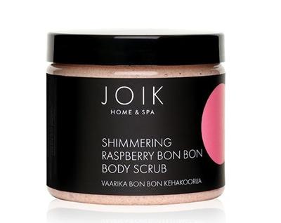 Joik Organics Bodyscrub shimmering raspberry bon bon 210 Gram