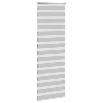 VidaXL Zebra rolgordijn 75x230 cm stofbreedte 70,9 cm lichtgrijs VidaXL Zebra rolgordijn 75x230 cm stofbreedte 70,9 cm lichtgrijs
