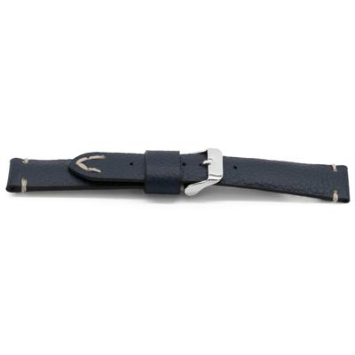 Horlogeband Universeel G612 Leder Blauw 20mm Horlogeband Universeel G612 Leder Blauw 20mm