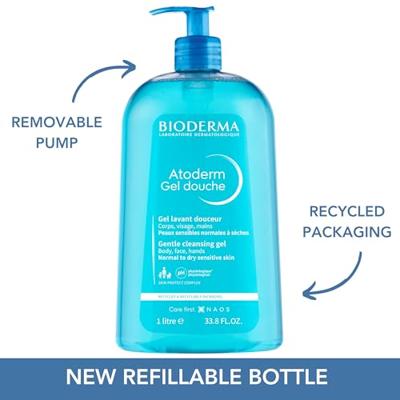 Bioderma Atoderm Douchegel Navulling 1l