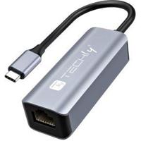 Techly IDATA USB-ETGIGA-CA laptop dock & poortreplicator Bedraad USB 3.2 Gen 1 (3.1 Gen 1) Type-C Zw - thumbnail