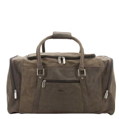 Bear Design leren reistas Dark Nature donkerbruin