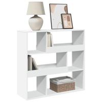 Kamerscherm 100x33x94,5 cm bewerkt hout wit - thumbnail