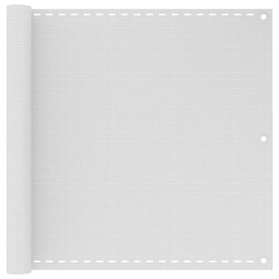 Balkonscherm 90x500 cm HDPE wit