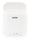 Denver TWE-36 In Ear oordopjes Bluetooth Stereo Wit Oplaadbox - thumbnail