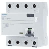Siemens 5SV34446 5SV3444-6 Aardlekschakelaar A 4-polig 40 A 0.1 A 400 V - thumbnail