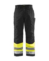 Blåkläder Winterwerkbroek High-Vis 18621811 | High Vis Geel/Zwart | Maat C148 - 7330509369586 - thumbnail