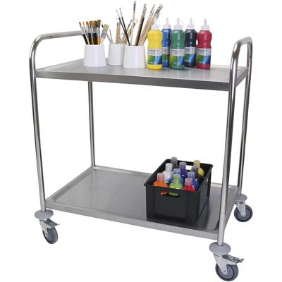 Stalen trolley, afm 51x83 cm, 1 stuk