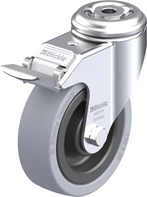 Blickle LKRA-VPA 101K-11-FI Zwenkwiel met rem Wieldiameter: 100 mm Draagvermogen (max.): 110 kg 1 stuk(s)