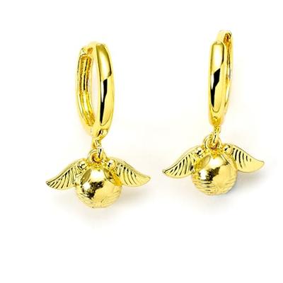 Harry Potter Earrings Golden Snitch (Golden Tone)