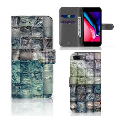 Wallet Case met Pasjes Apple iPhone 7 Plus | 8 Plus Spijkerbroeken Wallet Case met Pasjes Apple iPhone 7 Plus | 8 Plus Spijkerbroeken