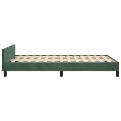 Bedframe zonder matras 120x190 cm fluweel donkergroen