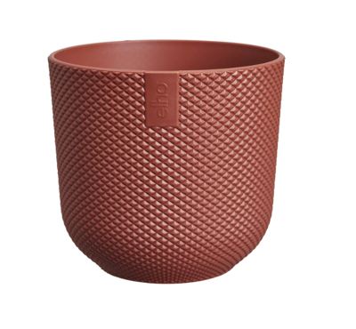 Jazz rond mini 9 cm toscaans rood bloempot elho - Elho