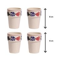 Boerenbont Boerenbont Kindermelkbeker hoogte 8 cm set van 4 - thumbnail