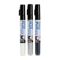 Creativ Company Plus color marker - zwart/off-white/rain grey, 3st. - thumbnail