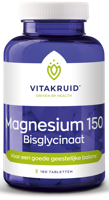 Vitakruid Magnesium 150 Bisglycinaat met 200mg L-Taurine 180 Tabletten - thumbnail