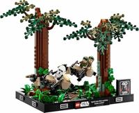 LEGO Star Wars - Endor speederachtervolging diorama Constructiespeelgoed - thumbnail