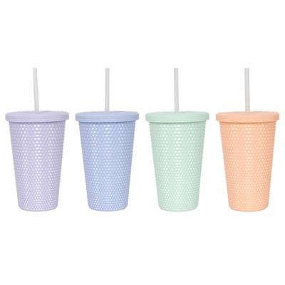 Svenska Living Drinkbeker diamond 500ml met rietje