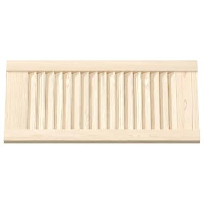 Kastdeuren met lamellen 4 st 61,5x29,5 cm massief grenenhout