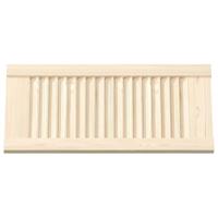 Kastdeuren met lamellen 4 st 61,5x29,5 cm massief grenenhout - thumbnail