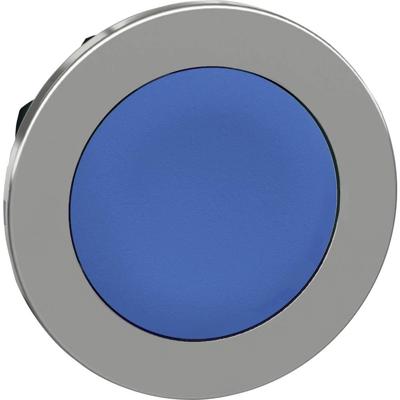 Schneider Electric ZB4FA6 ZB4FA6 Plat, Terugstelbaar (Ø) 30.5 mm Zonder markering Chroom, Blauw 1 stuk(s)