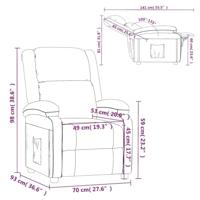 Fauteuil verstelbaar fluweel wijnrood - thumbnail