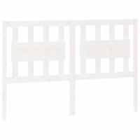 Hoofdbord 145,5x4x100 cm massief grenenhout wit - thumbnail