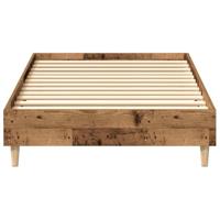 Bedframe zonder matras 100x200 cm spaanplaat bewerkt hout - thumbnail