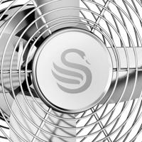Swan - Retro 8 Inch Tafelventilator - Blauw - thumbnail
