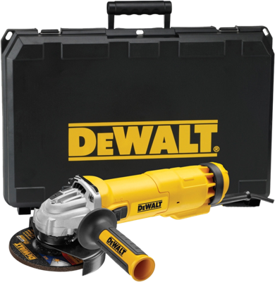 DeWalt DWE4237K 1400W 125mm haakse slijper met herstartbeveiliging in koffer - DWE4237K-QS