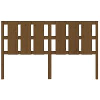 Hoofdbord 165,5x4x100 cm massief grenenhout honingbruin - thumbnail